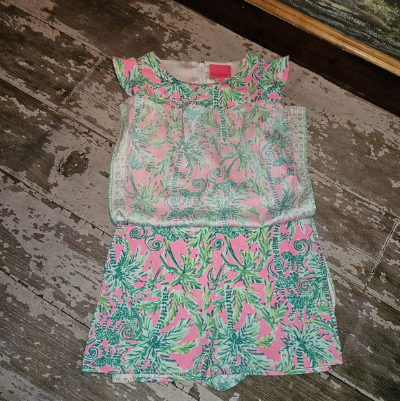 Lilly Pultizer Romper Shorts Dress 8 NWOT - Picture 7 of 13